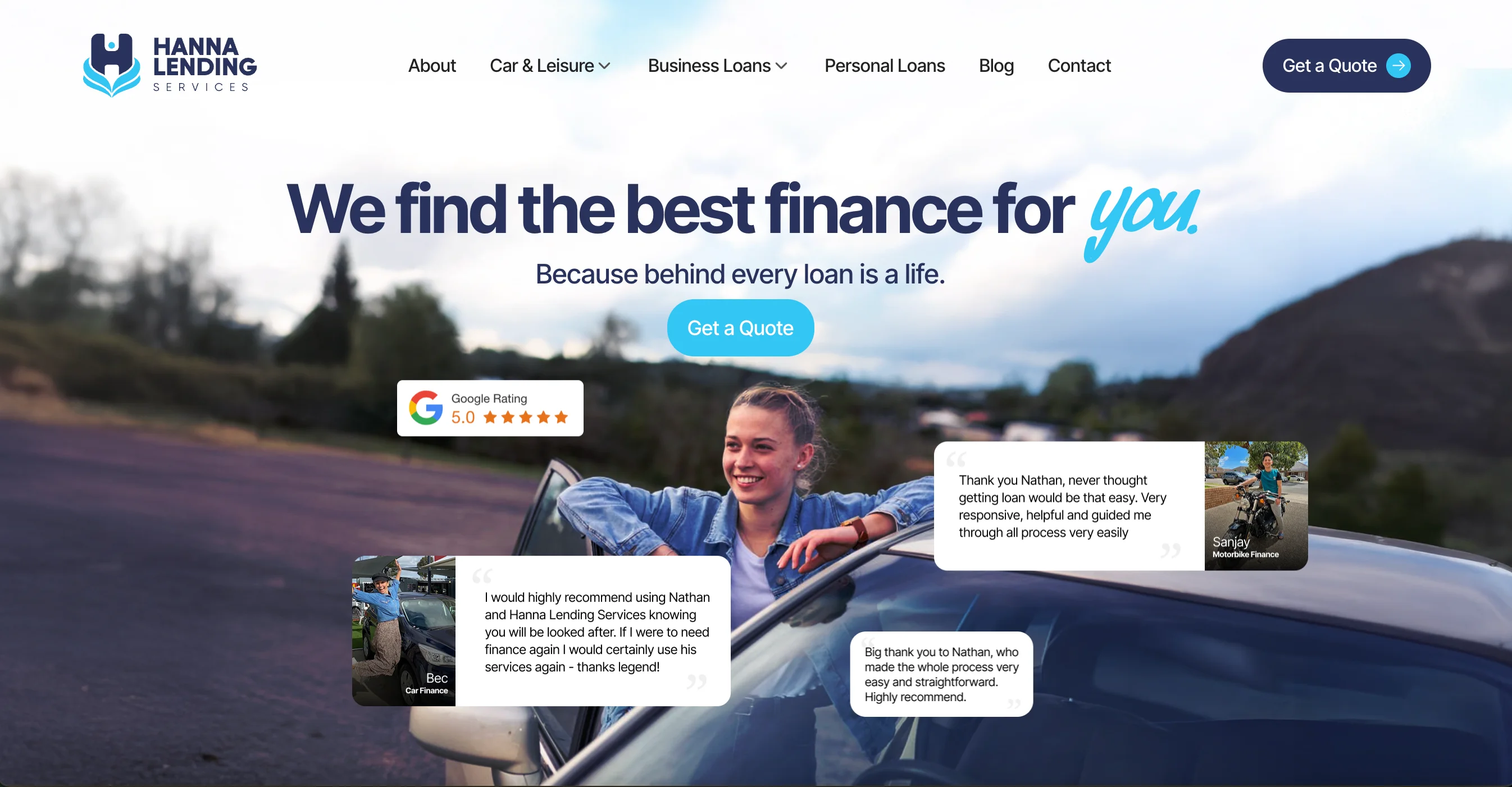 Desktop website design