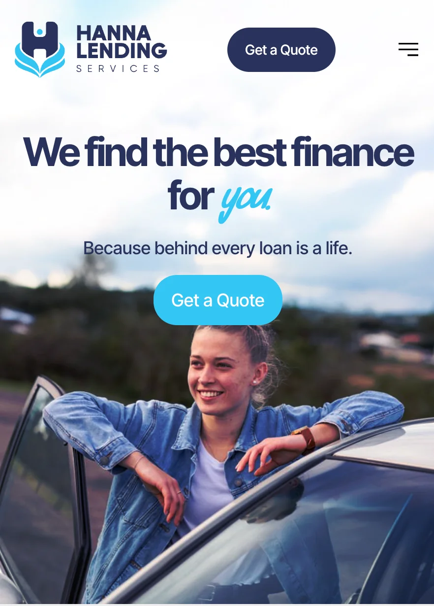 Mobile website design